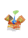 An animation of a Blue Pikmin with a Snack from Pikmin Bloom.