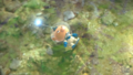 Alph waking up in a pond after being ejected from the ship.