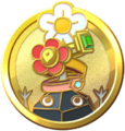 Master Decor Pikmin Badge. The badge shows a Rock Pikmin.