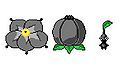 Black Pikmin and Shady Candypop Bud