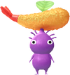 A Purple Special Decor Pikmin with Pikmin 4 Toy decor from Pikmin Bloom.
