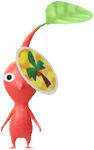 A special Red Decor Pikmin with a summer inspired sticker from Pikmin Bloom.