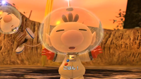 Captain Olimar and Louie in the ending of Pikmin 3.