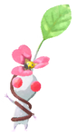 Lifelog artwork of a White Park Decor Pikmin with Clover (Rare) decor from Pikmin Bloom.