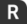 Icon for the R button on the Nintendo Switch. Edited version of the icon by ARMS Institute user PleasePleasePepper, released under CC-BY-SA 4.0.