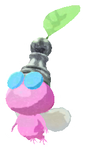 Lifelog artwork of a Winged Special Decor Pikmin with Chess Piece decor from Pikmin Bloom.