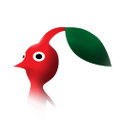 The icon for a Red Pikmin in the leaf stage in the Nintendo Switch version of Pikmin 1.