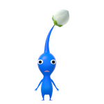 A Blue Pikmin from Pikmin 4 (reused from Hey! Pikmin).