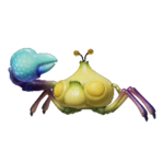 Icon for the Aristocrab Offspring, from Pikmin 4's Piklopedia.