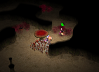 Clearing out some gas pipes next to the Toxic Toadstool in White Flower Garden sublevel 4. This screenshot was taken by pausing the game at a certain point where all of the HUD elements were hidden.