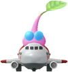 A Winged Airport Decor Pikmin with Toy Airplane decor from Pikmin Bloom.