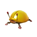 The Piklopedia icon of the Iridescent Glint Beetle in Pikmin 4.