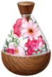A full jar of red petals from Pikmin Bloom.