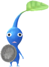 A Blue Pikmin with Coin decor.