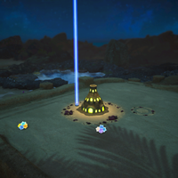 The image used to represent the night version of The Sand Keep in Pikmin 4's file select menu.