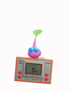 An animation of a Winged Pikmin with a Nintendo Console from Pikmin Bloom.